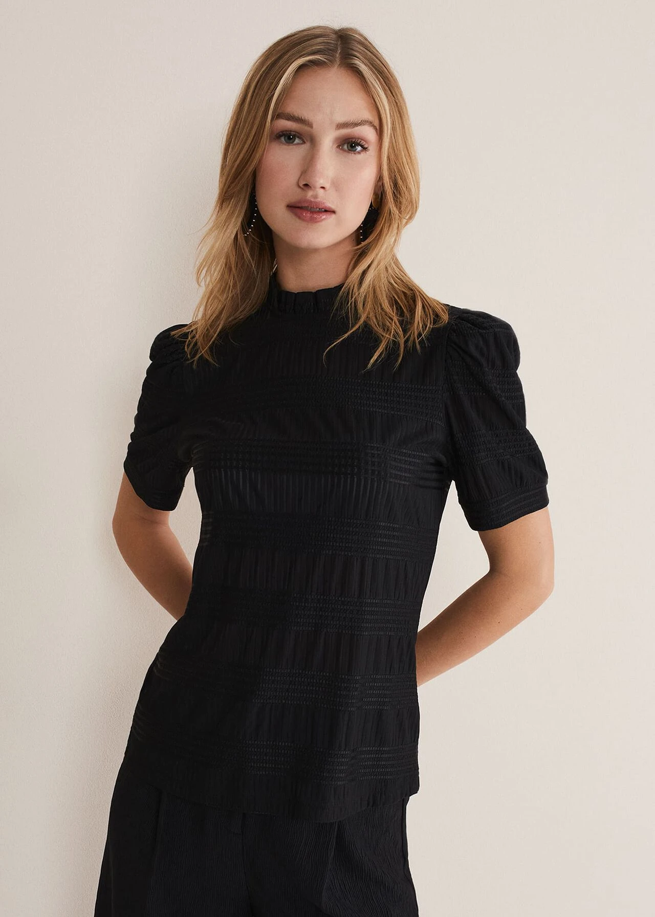 Samiha Textured Top 1 Samiha Textured Top