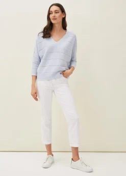 Florence Broderie Textured Fine Knit Jumper -TrendLust Verkäufe 403529409 03 florence broderie textured fine knit jumper