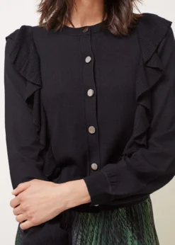 Susie Frill Detail Fine Knit Cardigan -TrendLust Verkäufe 403569050 04 susie frill detail fine knit cardigan