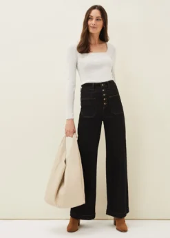 Molla Square Neck Knit Jumper -TrendLust Verkäufe 403587150 03 molla square neck knit jumper