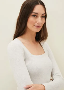 Molla Square Neck Knit Jumper -TrendLust Verkäufe 403587150 04 molla square neck knit jumper