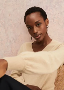 Ophelia Wool Cashmere V Neck Jumper -TrendLust Verkäufe 403634206 06 ophelia wool cashmere v neck jumper