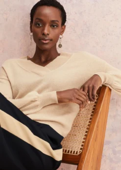 Ophelia Wool Cashmere V Neck Jumper -TrendLust Verkäufe 403634206 07 ophelia wool cashmere v neck jumper