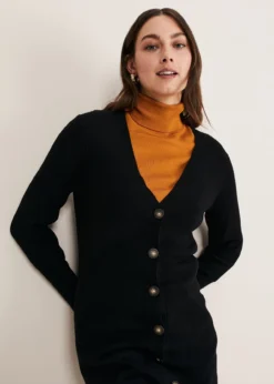 Camille Ribbed Longline Cardigan