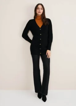 Camille Ribbed Longline Cardigan -TrendLust Verkäufe 403759050 03 camille ribbed longline cardigan