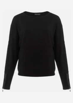 Olivian Zip Cuff Detail Knit -TrendLust Verkäufe 403797050 99 olivian zip cuff detail knit