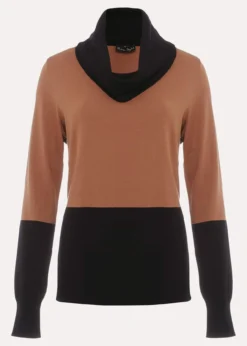 Zasha Colourblock Cowl Neck Jumper -TrendLust Verkäufe 403821512 99 zasha colourblock cowl neck jumper