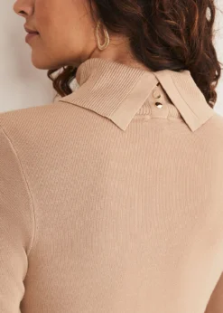 Ottilie Button Detail Roll Neck Knit -TrendLust Verkäufe 403829206 06 ottilie button detail roll neck knit