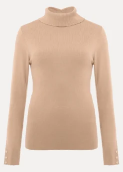 Ottilie Button Detail Roll Neck Knit -TrendLust Verkäufe 403829206 99 ottilie button detail roll neck knit