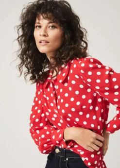 Marilyn Spot Blouse -TrendLust Verkäufe 502051337 05 marilyn spot blouse