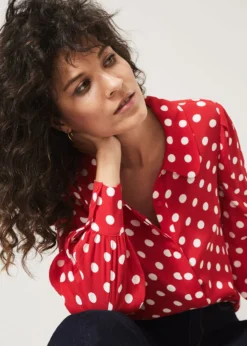 Marilyn Spot Blouse -TrendLust Verkäufe 502051337 06 marilyn spot blouse