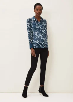 Tanjina Smudge Print Blouse -TrendLust Verkäufe 502082277 03 tanjina smudge print blouse