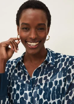 Tanjina Smudge Print Blouse -TrendLust Verkäufe 502082277 05 tanjina smudge print blouse