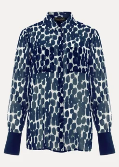 Tanjina Smudge Print Blouse -TrendLust Verkäufe 502082277 99 tanjina smudge print blouse