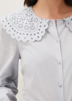 Amelia Oversized Embroidered Collar Blouse 10 Amelia Oversized Embroidered Collar Blouse -TrendLust Verkäufe 502132462 05 amelia oversized embroidered collar blouse