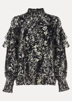Daphne Floral Frill Blouse -TrendLust Verkäufe 502149050 99 daphne floral frill blouse