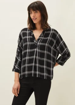 Arella Check Blouse