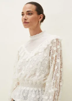 Coralina Embroidered Frill Blouse 9 Coralina Embroidered Frill Blouse -TrendLust Verkäufe 502167453 04 coralina embroidered frill blouse