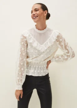 Coralina Embroidered Frill Blouse 10 Coralina Embroidered Frill Blouse -TrendLust Verkäufe 502167453 05 coralina embroidered frill blouse