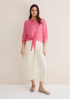 Raelynn Tie Front Linen Blouse -TrendLust Verkäufe 502178300 03 raelynn tie front linen blouse