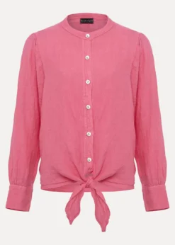 Raelynn Tie Front Linen Blouse -TrendLust Verkäufe 502178300 99 raelynn tie front linen blouse