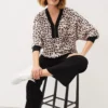 Calla Leopard Print Blouse