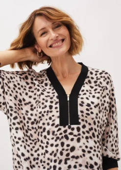 Calla Leopard Print Blouse -TrendLust Verkäufe 502181000 05 calla leopard print blouse