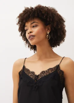 Rachael Lace Trim Silk Camisole -TrendLust Verkäufe 502192050 05 rachael lace trim silk camisole
