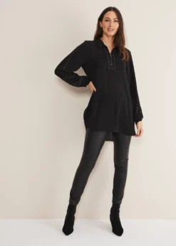 Tullulah Heatfix Sleeve Tunic Blouse -TrendLust Verkäufe 502317050 03 tullulah heatfix sleeve tunic blouse