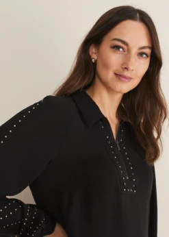 Tullulah Heatfix Sleeve Tunic Blouse -TrendLust Verkäufe 502317050 04 tullulah heatfix sleeve tunic blouse