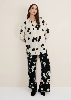 Rae Floral Longline Shirt -TrendLust Verkäufe 502325836 03 rae floral longline shirt
