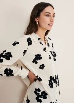 Rae Floral Longline Shirt -TrendLust Verkäufe 502325836 06 rae floral longline shirt