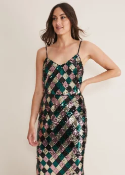 Mari Diamond Sequin Camisole Co-Ord