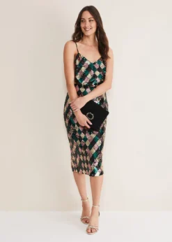 Mari Diamond Sequin Camisole Co-Ord -TrendLust Verkäufe 502341000 03 mari diamond sequin camisole co ord