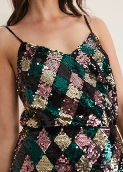 Mari Diamond Sequin Camisole Co-Ord -TrendLust Verkäufe 502341000 05 mari diamond sequin camisole co ord