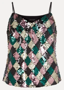 Mari Diamond Sequin Camisole Co-Ord -TrendLust Verkäufe 502341000 99 mari diamond sequin camisole co ord