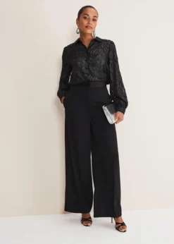 Tate Leopard Jacquard Blouse -TrendLust Verkäufe 502345050 03 tate leopard jacquard blouse