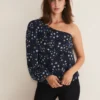Zeba Star One Shoulder Blouse