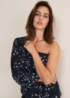 Zeba Star One Shoulder Blouse -TrendLust Verkäufe 502347351 05 zeba star one shoulder blouse