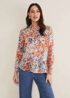 Katie Cotton Floral Blouse -TrendLust Verkäufe 502359000 04 katie cotton floral blouse