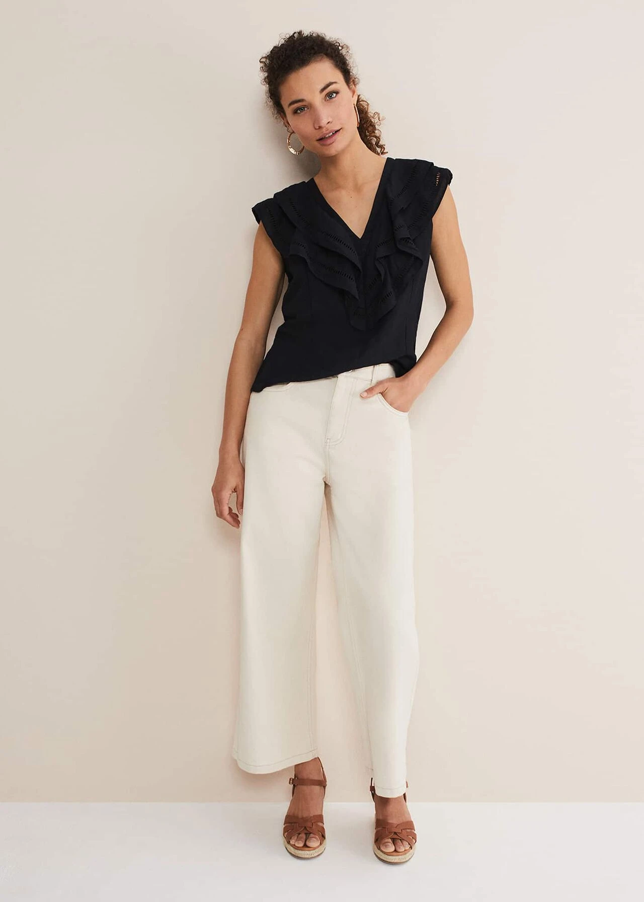 Rosey Linen Ruffle Blouse 4 Rosey Linen Ruffle Blouse – Bild 4