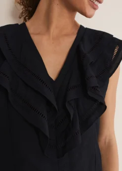 Rosey Linen Ruffle Blouse 13 Rosey Linen Ruffle Blouse -TrendLust Verkäufe 502367050 06 rosey linen ruffle blouse