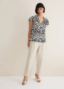Dalia Ikat Ruffle Top -TrendLust Verkäufe 502385230 03 dalia ikat ruffle top