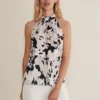 Sejal Printed Halter Neck Top