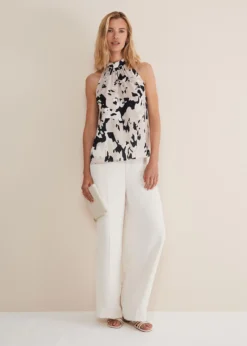 Sejal Printed Halter Neck Top -TrendLust Verkäufe 502408921 03 sejal printed halter neck top