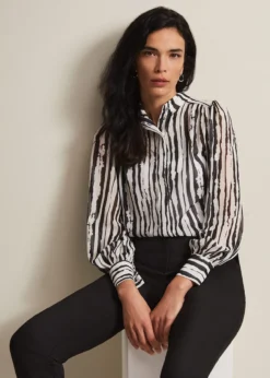 Leinani Mark Making Print Blouse -TrendLust Verkäufe 502413492 04 leinani mark making print blouse