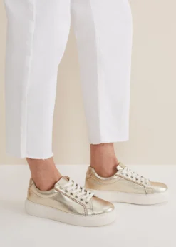 Leather Platform Trainers -TrendLust Verkäufe 750913060 07 leather platform trainers