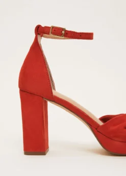 Red Suede Open Toe Heels -TrendLust Verkäufe 750914250 03 red suede open toe heels