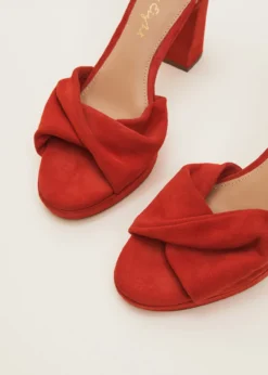 Red Suede Open Toe Heels -TrendLust Verkäufe 750914250 04 red suede open toe heels