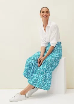 Tana Leaf Print Skirt -TrendLust Verkäufe 801234577 04 tana leaf print skirt